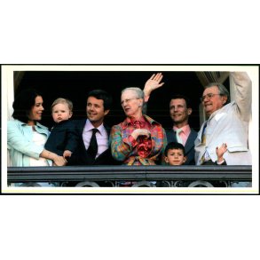 Den Danske Kongefamilie - Kortgrden KON 007 - 10x21 cm. - Ubrugt