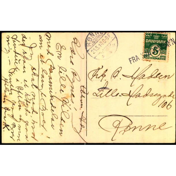 Fra Kjbenhavn - Postkort 24 - 5 - 14 - Til Rnne