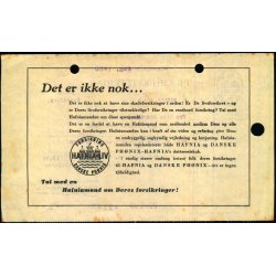 Danske Ph�nix - Pr�miekvittering - 1950
