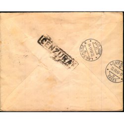 Rekomanderet - Censurbrev fra Rumnien  13 - 13 - 43 - Til Lausanne