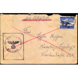 Luftpost - Censurbrev fra Tyskland  10 - 7 - 42 - Til Tyskland