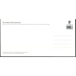 Den Danske Kongefamilie - Grnlund PKKF001- 10x21 cm. - Ubrugt