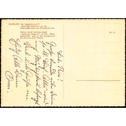 Hamburg - Ital. Seglshulschiff  "Amerigo Vespucci" - HB 107 - Ubrugt