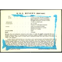H.M.S. Renown - Marine Museum Card 221