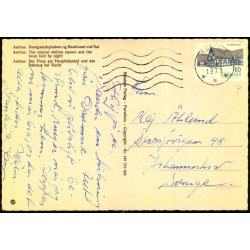 Aarhus - Raadhuset og Banegaardspladsen ved Nat - Stender 149 719 601 - Brugt