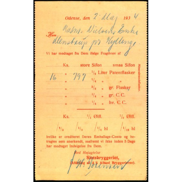 Slotsbryggeriet - Odense  - u/n - Brugt