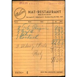 Adlon - Nat Restaurant - K�benhavn K - 1959