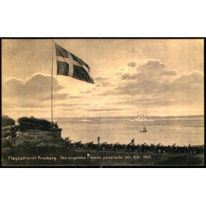 Flagbatteriet Kronborg - Den engelske Flaade den 8/9 1905 - K. Nielsen 28310 - Ubrugt