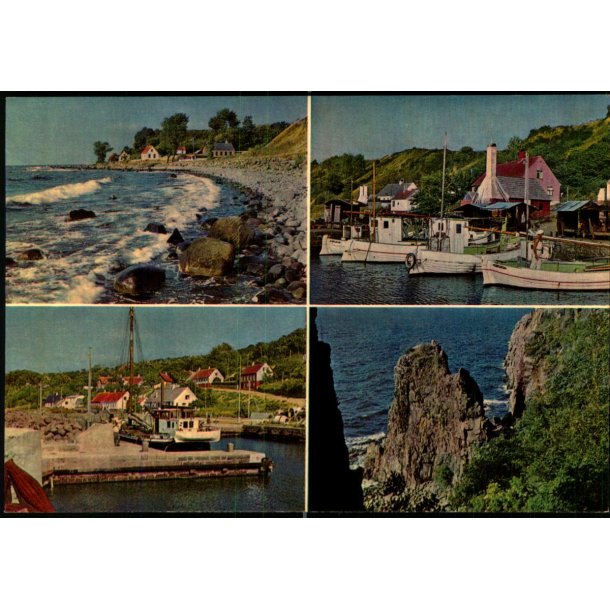 Bornholm - Kysten  ved Helligpeder - Colbergs Bogh. 8145 - Ubrugt