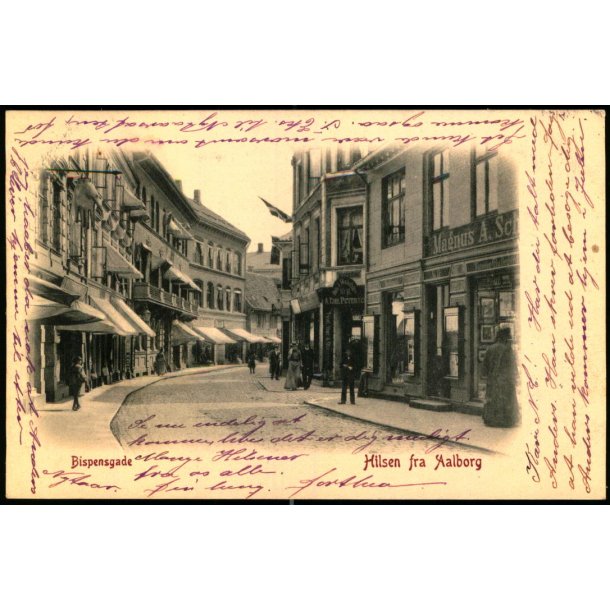 Hilsen fra Aalborg - Bispensgade -  Alex Vincent 582