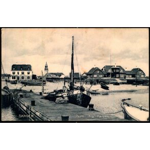 Skagen - Parti fra Havnen -  Laurits Schjeldes Bogh. 24957 - Ubrugt
