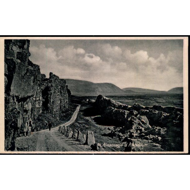 Almannagj&agrave; &agrave; Pingv&ograve;llum - Helgi &Agrave;rnason 54 - Ubrugt 