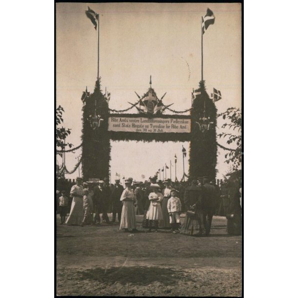 Ribe Amts venstre Landboforeningers F�lleskue 30 og 31 Juli - Fotokort u/n - Brugt