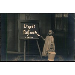 Et Godt Nytaar 1914 - (Fotografens Datter) - Fotokort A. Andresen u/n - Ubrugt