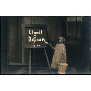 Et Godt Nytaar 1914 - (Fotografens Datter) - Fotokort A. Andresen u/n - Ubrugt