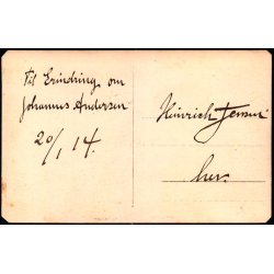 Fotokort af Johannes Andersen 20-1-1914 - u/n