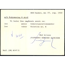 Justesens Kemiske Fabriker - Randers - u/n - Brugt