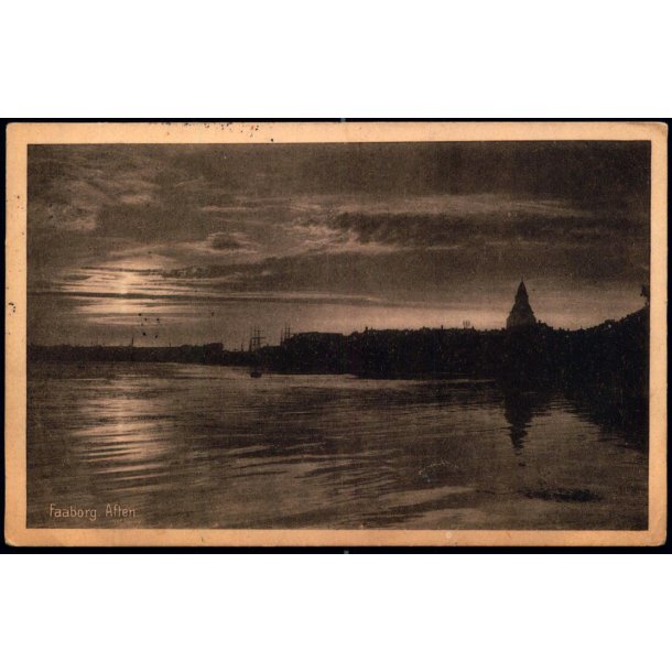 Faaborg - Aften - David I. Bagers Bogh. 16808 - Brugt