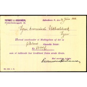 Tvermoes & Abrahamson - Kbh.K.  - u/n - Brugt