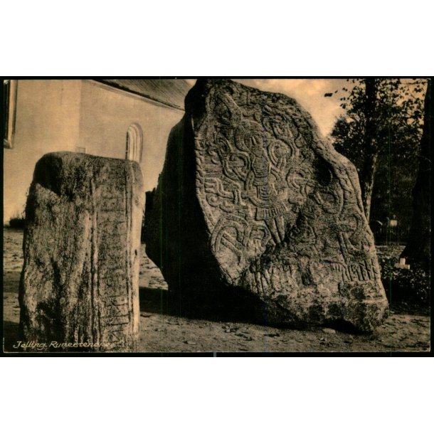 Jellinge - Runestenene - Rudolf Olsen 4077 - Brugt