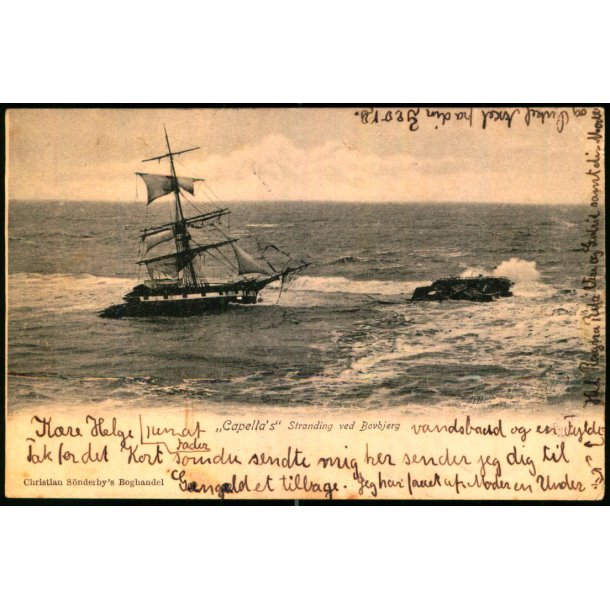 "Capella" s  Stranding ved Bovbjerg - Christian Snderbyes Bogh u/n - Brugt