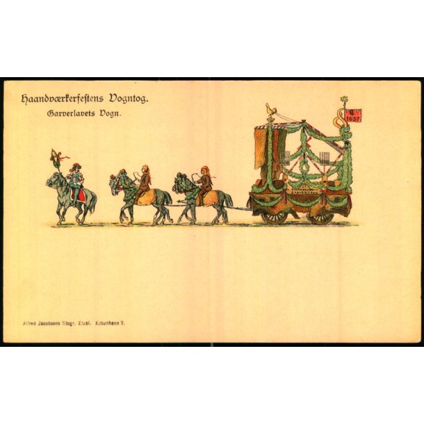 Haandvrkerfestens Vogntog - Gaverlavets Vogn - A. Jacobsen u/n - Ubrugt 