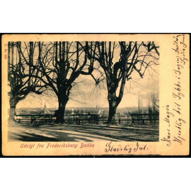 Udsigt fra Frederiksberg Bakke - C. St. 523  - Brugt
