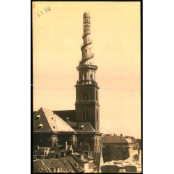 Vor Frelsers Kirkes Taarn med Stillas - Fotokort u/n - Ubrugt