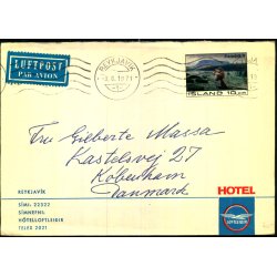 Luftpost Brev fra Island til Danmark - 3 - 6- 71