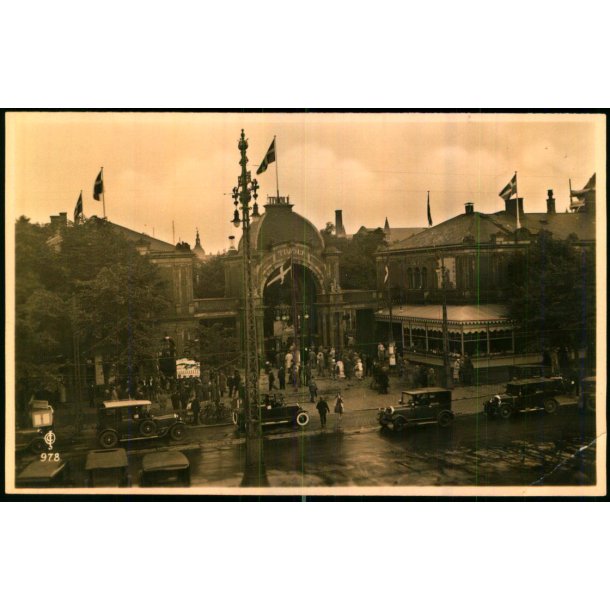 Indgangen til Tivoli - Chr. Olsen 978 - Ubrugt - Svagt hjrne !