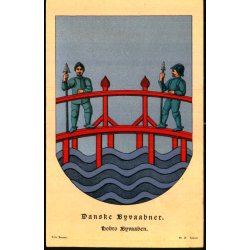 Danske Byvaabner - Hobro Byvaaben - Fritz Benzen 21 - Ubrugt