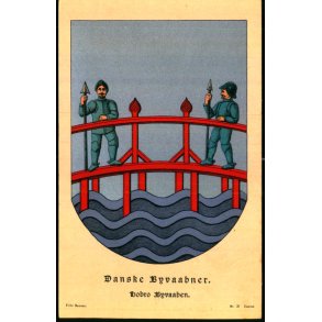 Danske Byvaabner - Hobro Byvaaben - Fritz Benzen 21 - Ubrugt