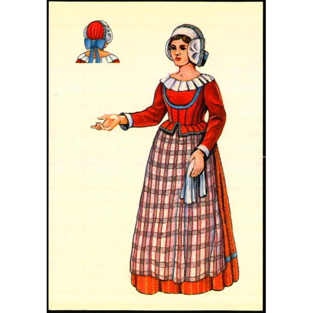Dansk egnsdragt fra Odense ca. 1800 - Odense T.K. 8352 - Ubrugt