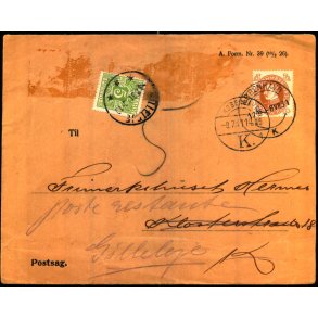 Efterporto - Brev fra Kbenhavn  8 - 7 - 1931 - Efterporto 5 re