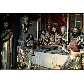 Detalje fra Billedsk�rer Lorentz altertavle i Vor Frue Kirke - Kalundborg u/n - Ubrugt