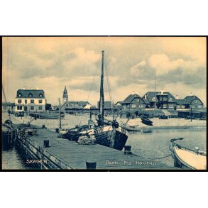 Skagen - Parti fra Havnen -  Laurits Schjeldes Bogh. 24957 - Ubrugt