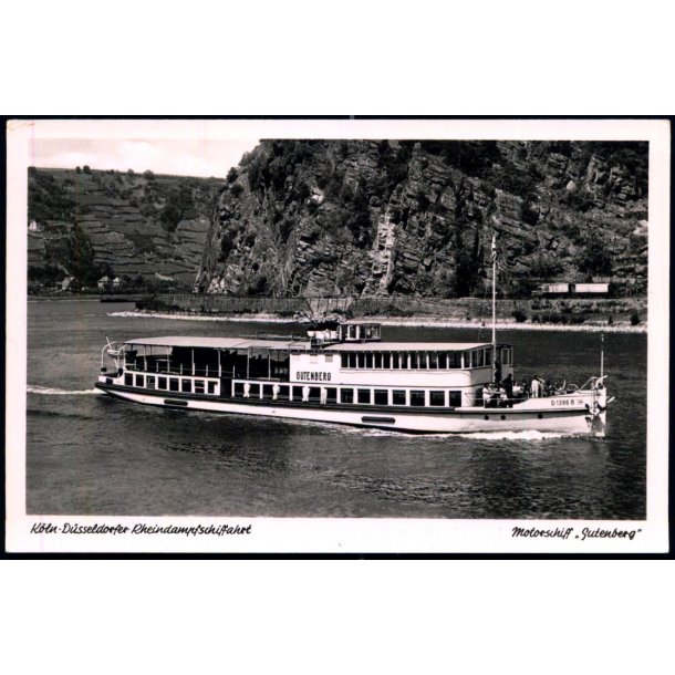 Motorschiff "GUTENBERG" - Kln - D&uuml;sseldorf - Sch&ouml;nning &amp; Co 706z - Ubrugt