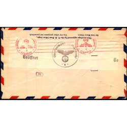 Luftpost - Censurbrev fra U.S.A.  29 - 5 - 41 - Til Hamburg