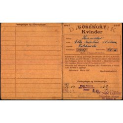 Kbekort - Kvinder med Ptegninger - 2 Verdenskrig