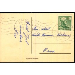 God Jul - Gott Nytt r - Lille Kort 7x10 cm - Svensk u/n - Brugt