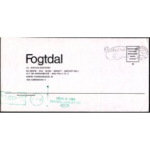 Efterporto - Ufrankeret Brev til Kbenhavn K.  - 1. Feb. 1972
