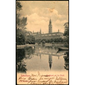 Kbenhavn - Raadhuset set fra Tivoli - C. St. 719