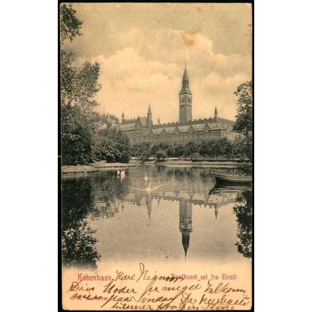 Kbenhavn - Raadhuset set fra Tivoli - C. St. 719