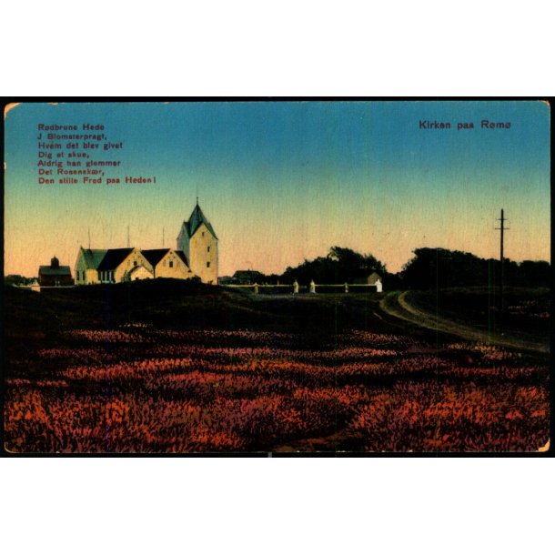 Kirken paa R�m� - W. Sch�tzack 5518 - Ubrugt