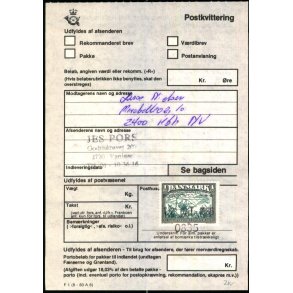 Postkvittering - 17 - 10 - 86