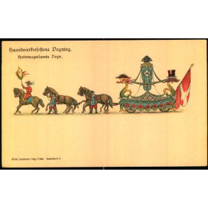 Haandvrkerfestens Vogntog - Hattemagerlavets Vogn - A. Jacobsen u/n - Ubrugt 