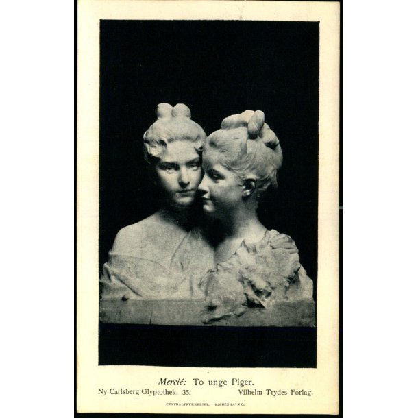 Ny Carlsberg Glyptotek 35  - Merci : To unge Piger - Vilhelm Trydes Forlag u/n