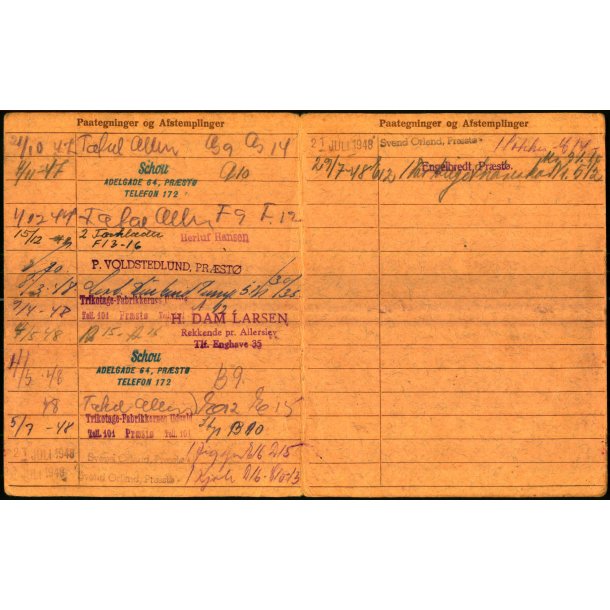 Kbekort - Kvinder med Ptegninger - 2 Verdenskrig