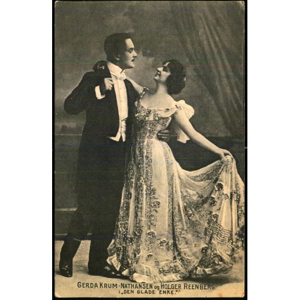 Gerda Krum-Nathansen og Holger Reenberg - Den glade Enke - Alex Vincent 1358 - Brugt