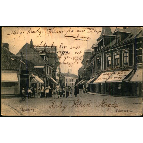 Nyk�bing - �stergade - V. Kristoffersens Bogh. u/n - Brugt
